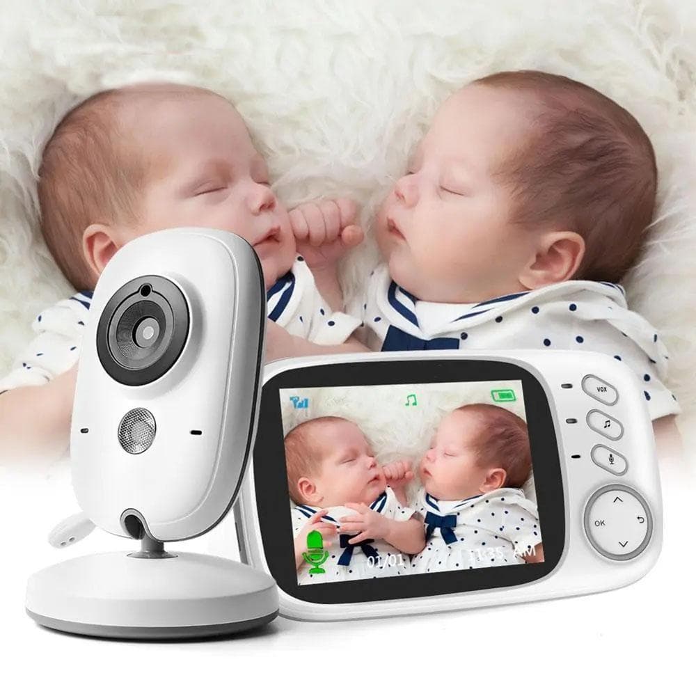 VB603 Video Baby Monitor 2,4G trådløs med 3,2 tommer LCD 2-veis Audio Talk Night Vision Overvåking Sikkerhetskamera Barnevakt cm