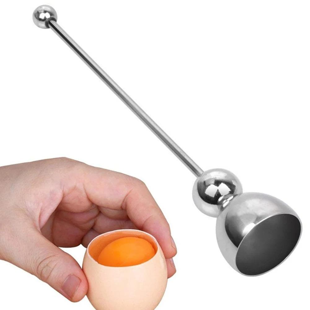 3 typer Kokt egg Topper Shell Top Cutter Kjøkken Gadgets Verktøy Rå egg Cracker Separator Rustfritt stål Egg Knocker Opener