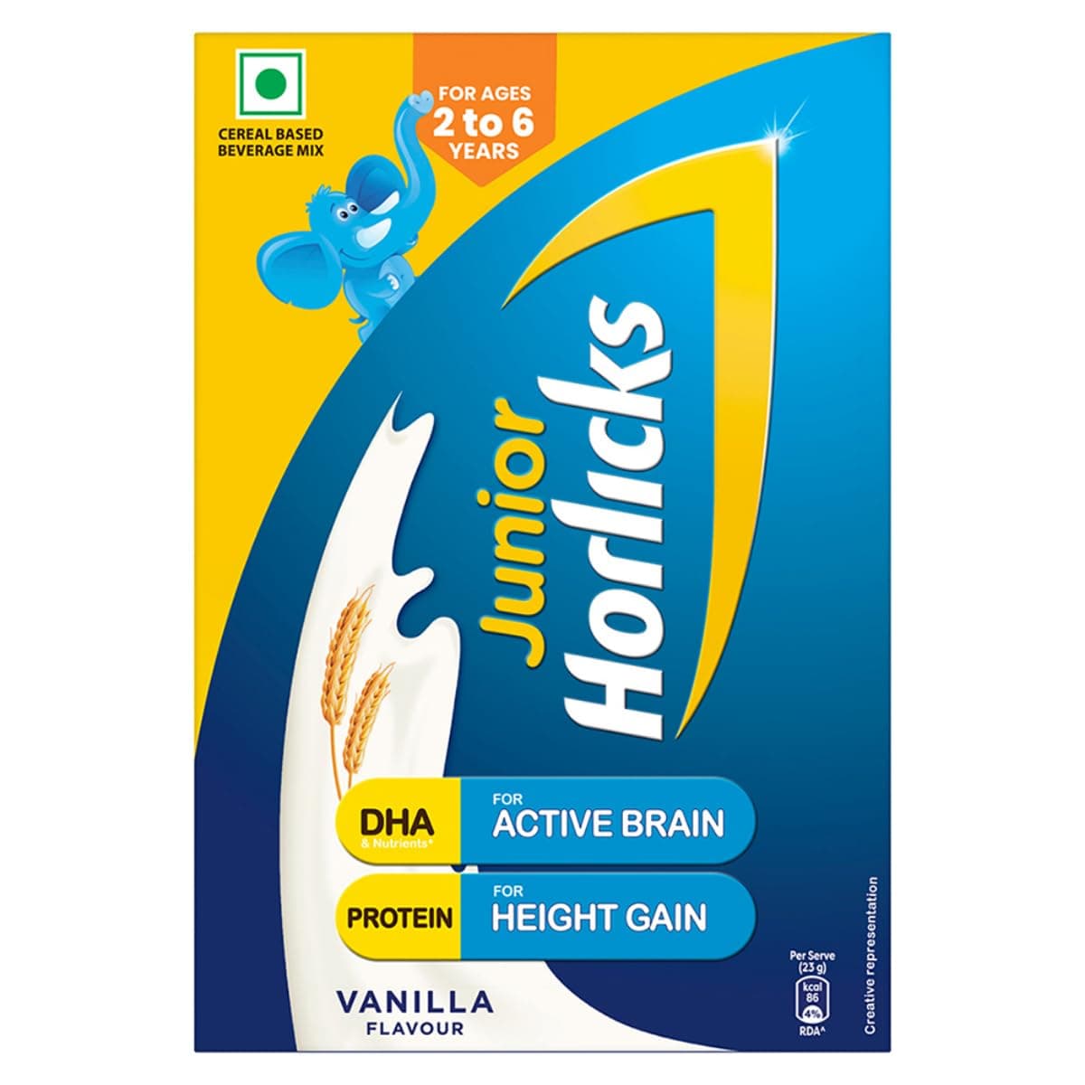 Horlicks Junior 500G Vanilje Ernæringsdrikkpulver For Småbarn 2-6 Šr Støtter Vekst & Immunitet