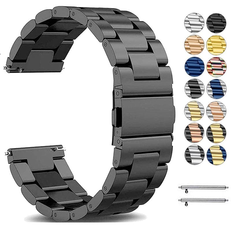 22 mm 20 mm klokkerem i rustfritt stål for Samsung Galaxy 3 Watch 42 46 mm GEAR S3 Active2 Classic hurtigutløser klokkeremmer rosa gull farge