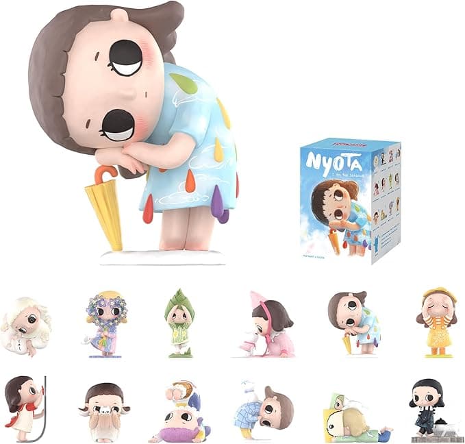 POP MART Nyota I Am The Seasons Serie Blind Box Figurer, Jule- og Bursdagsgaver for Jenter og Gutter, Enkeltboks
