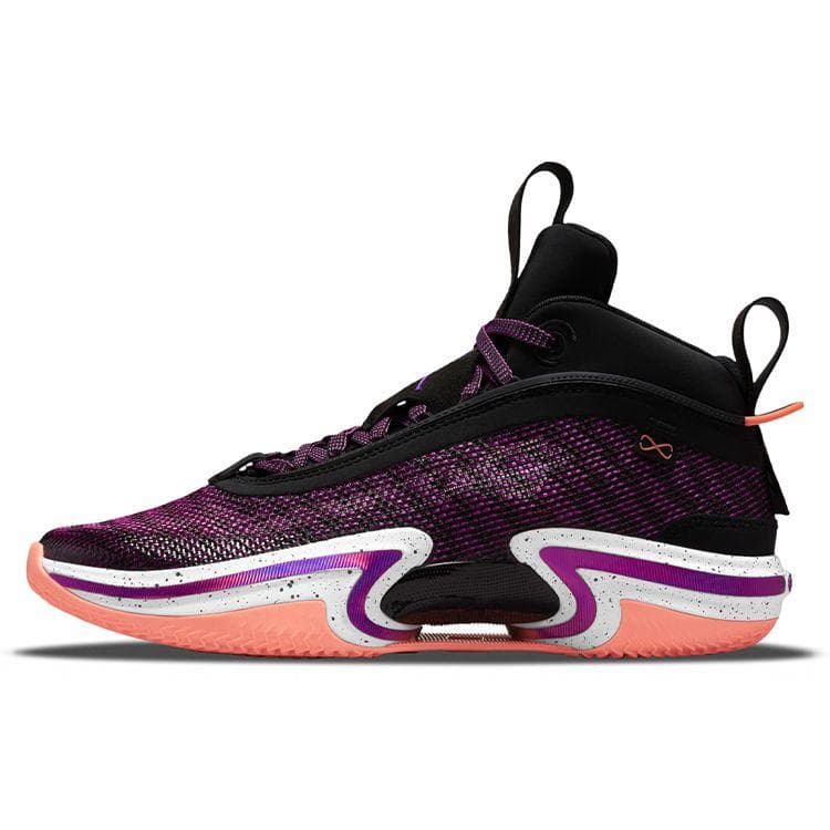 Air Jordan 36 PF First Light Unisex Sneakers Lilla Svart Racer-blå DA9053-004 cm