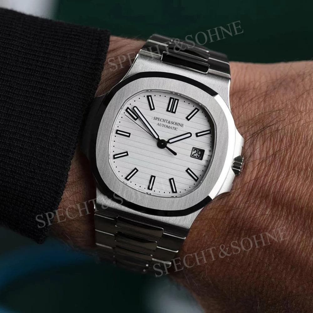 Specht & Söhne New Arrivals Fashion Automatic Mechanical Watches For Men Luminous Dial 42MM Steel Waterproof Classic 5711 Watch Svart
