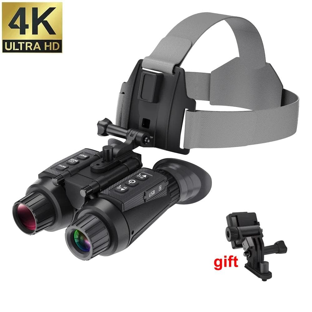 NV8300 Night Vision Kikkertbriller 8X Digital Zoom 4K UHD 36MP 3D Hodefeste Infrarød Night Vision Device Jaktteleskop