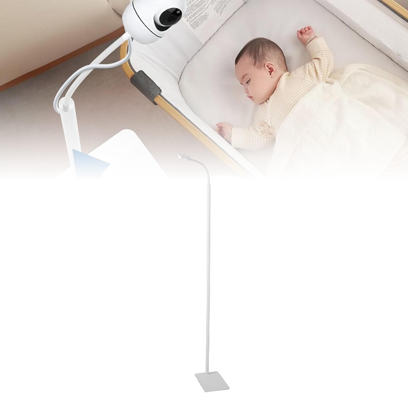 Babykamera Gulvstativ Holder Feste   Høyde Roterbart Svanehalsfeste   Passer for Infant Optics DXR-8 Pro