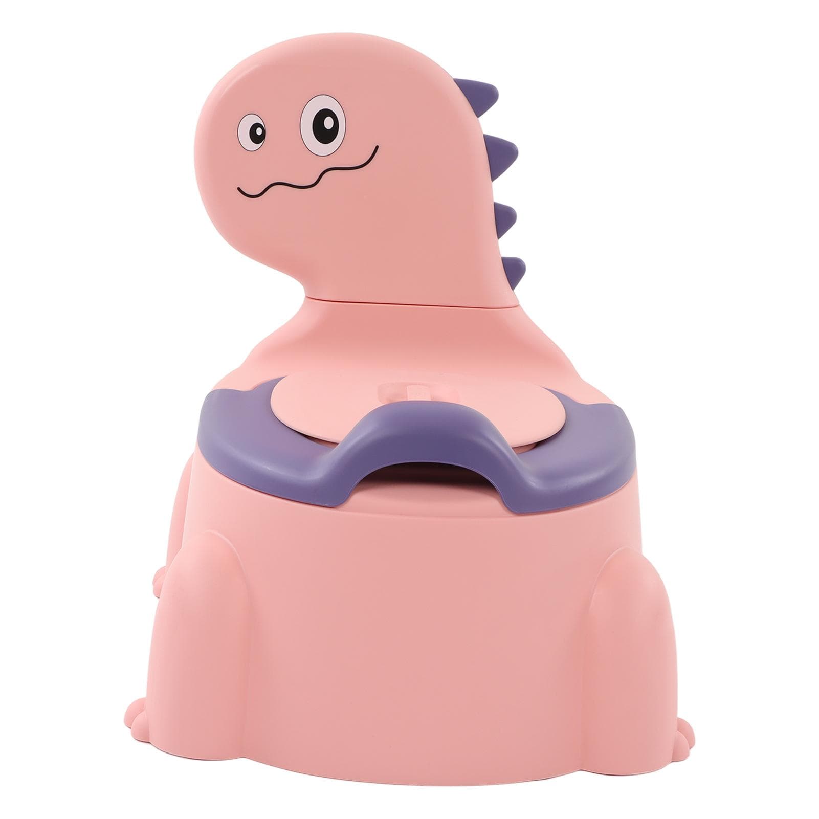 Baby Potty Thickening Ergonomic Modern Cartoon Dinosaur Training Potty Toalett med gummibunn for Grønn