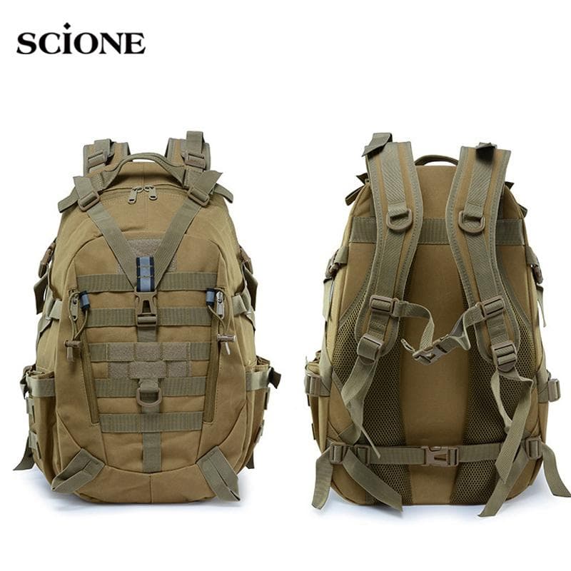 Stor Campingryggsekk Militær Herre Reisevesker Tactical Molle Klatresekk Outdoor Sports Bag