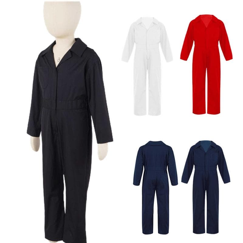 Barn Gutter Mekanikerdrakt Kjeledress Cosplay Flydress Jumpsuit Halloween Fest Bursdagsdress cm Rosa