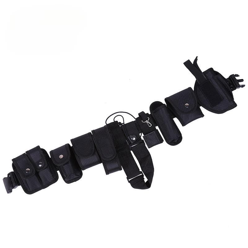 Multifunksjonell linning 10 stk Sett Tactical Belt Security Patrol Belte Duty Belte Midje 140cm hærgrønn farge