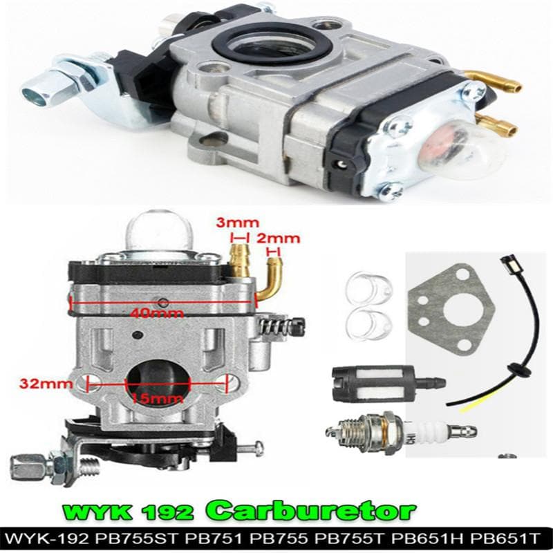 Motor Forgasser Ryddesag Trimmer Kutter Motorsag 15mm Forgassersett 43cc 52cc Motor Forgasser 40-5 44-5