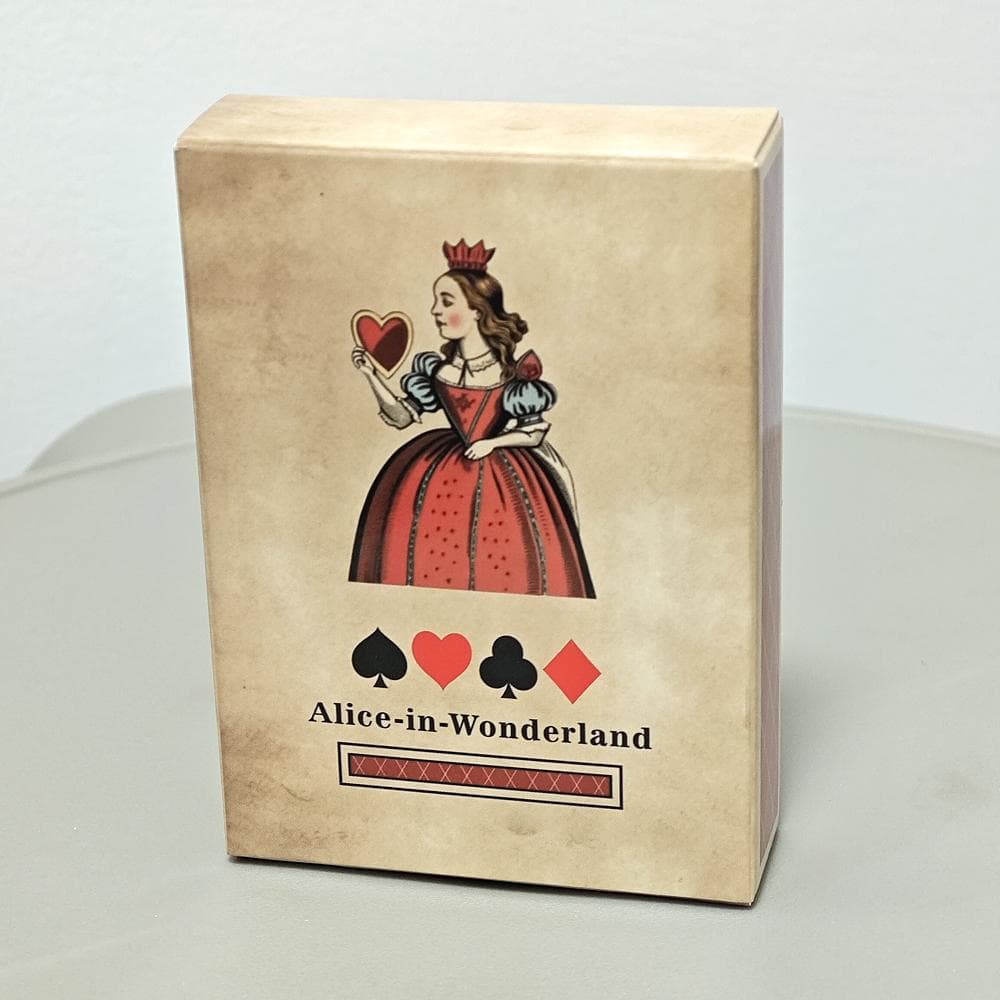 9*6,5 cm 54 stk Alice i eventyrland spillekort, full dekk papir Scrapbooking Craft poker kortstokk