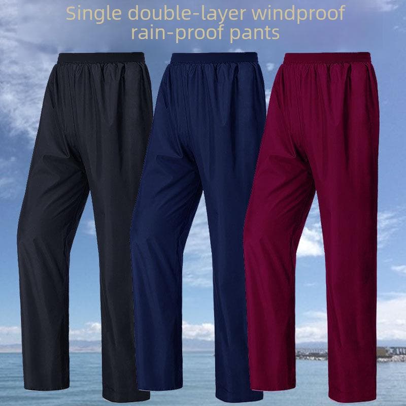 Unisex Vanntett Vindtett Fottur- og Sykkelregnbukser - Slitesterke, Delte, Enkelt-/Dobbeltlagsalternativer cm