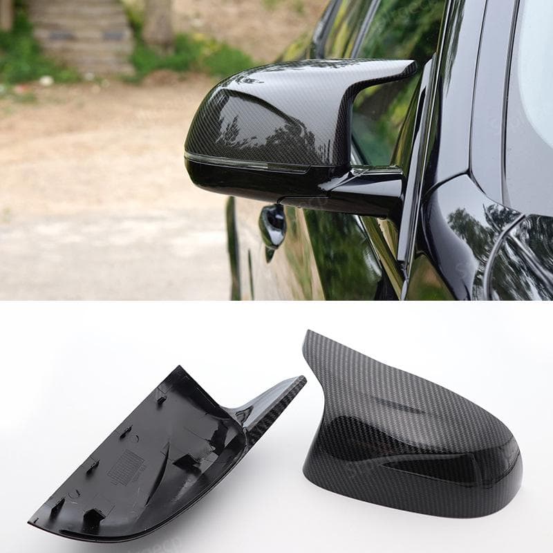 På lager: Karbonfiber sidespeilkåpe for BMW X3, X4, X5, X6 (F15/F16), AN Horn Design