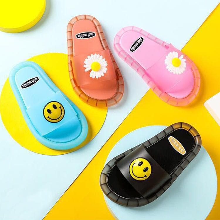Jentetøfler Barn Smiley LED Barnetøfler Babysandaler Barnesko til jente Gutter Lysesko Småbarn cm
