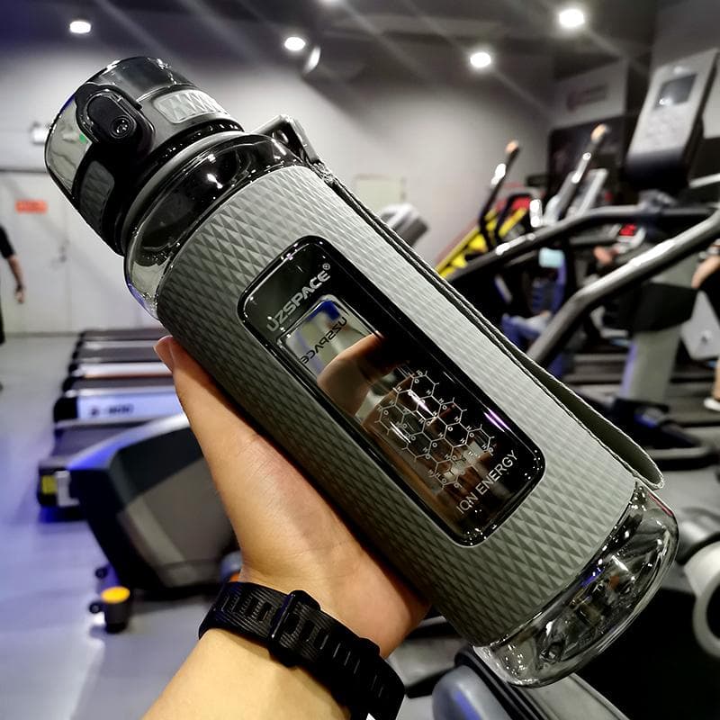 UZSPACE Sports Drikkeflasker BPA-fri Bærbar Gym Anti-fall Lekkasjesikker Stor Kapasitet Treningskittel Tritan Plast Drikke