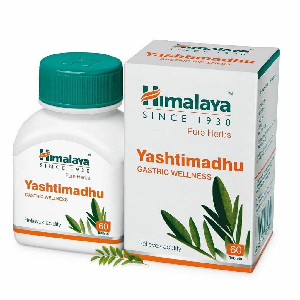Pakke med 2 X Himalaya Wellness Pure Herbs Yashtimadhu 60 Tabletter