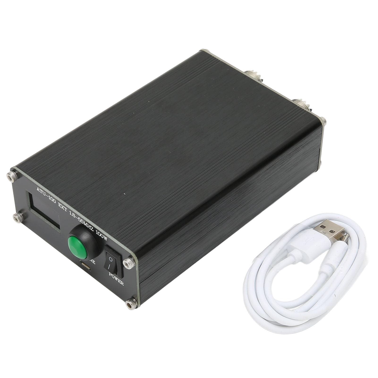 ATU 100 automatisk antennetuner 1,8 til 55 MHz USB-lading 0,96 tommers skjerm mini kortbølgeantenne