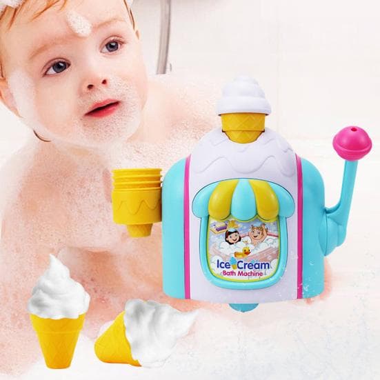Ismaskin Skummaskin Badeleke Småbarn Bad Boblemaskin Gutter Jenter Boble krem