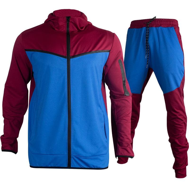 Vår Høst Mote Treningsdresser Herresett Langermet glidelåsjakke Joggebukse Jogging 2-delt sett Herre Casual Run Sportsdrakt cm