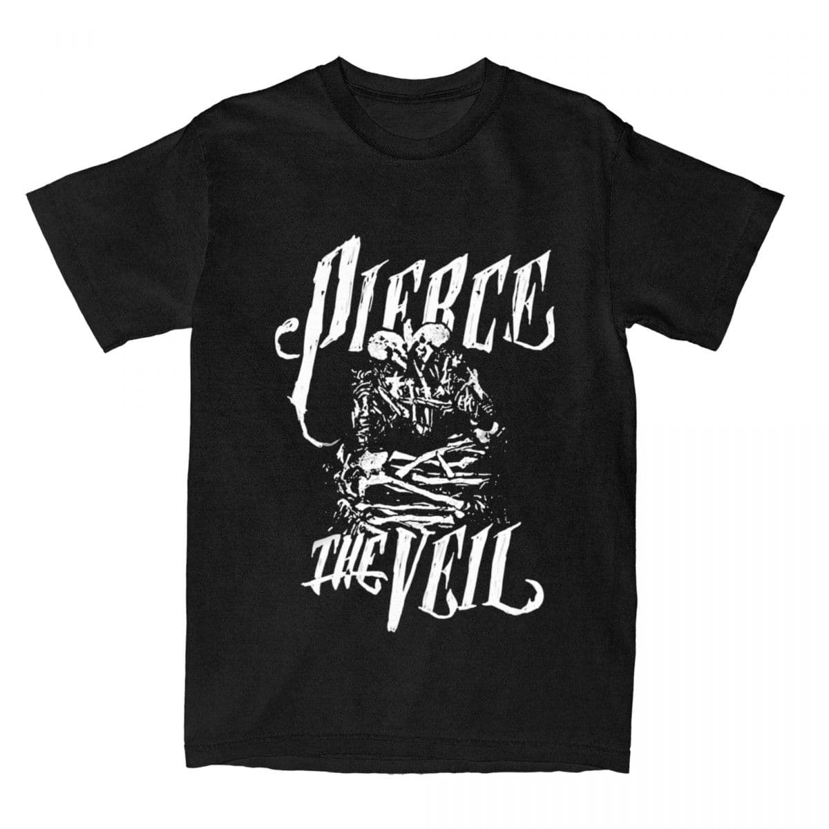 Rockeband Pierce The Veil T-skjorter Hip Hop Fritid Morsom Streetwear Cotton Kortermet Vintage Harajuku Menn Dame Unisex topper cm