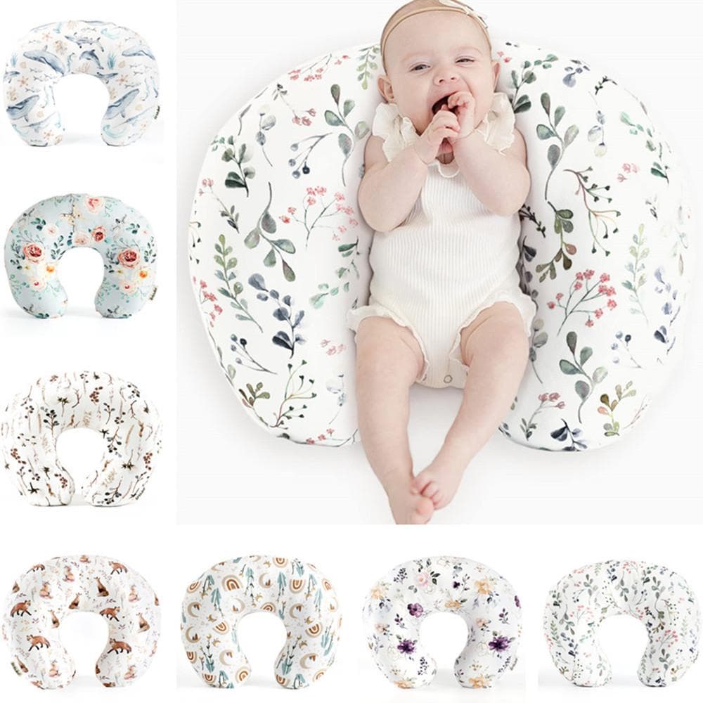 Ammepute for babyer Putevar Elastisk U-formet Ammepute Putevar Flerbruks Baby Lærings Støttepute Avtagbart Putevar cm