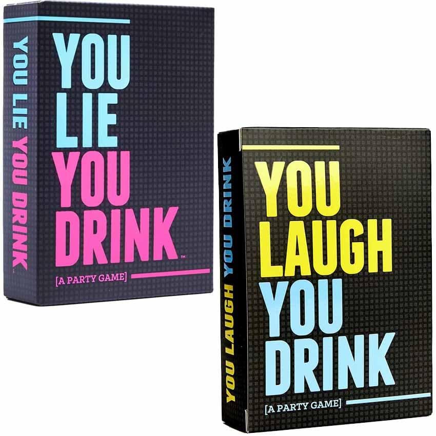 You Laugh You Drink - You Lie You Drink Party Card Games