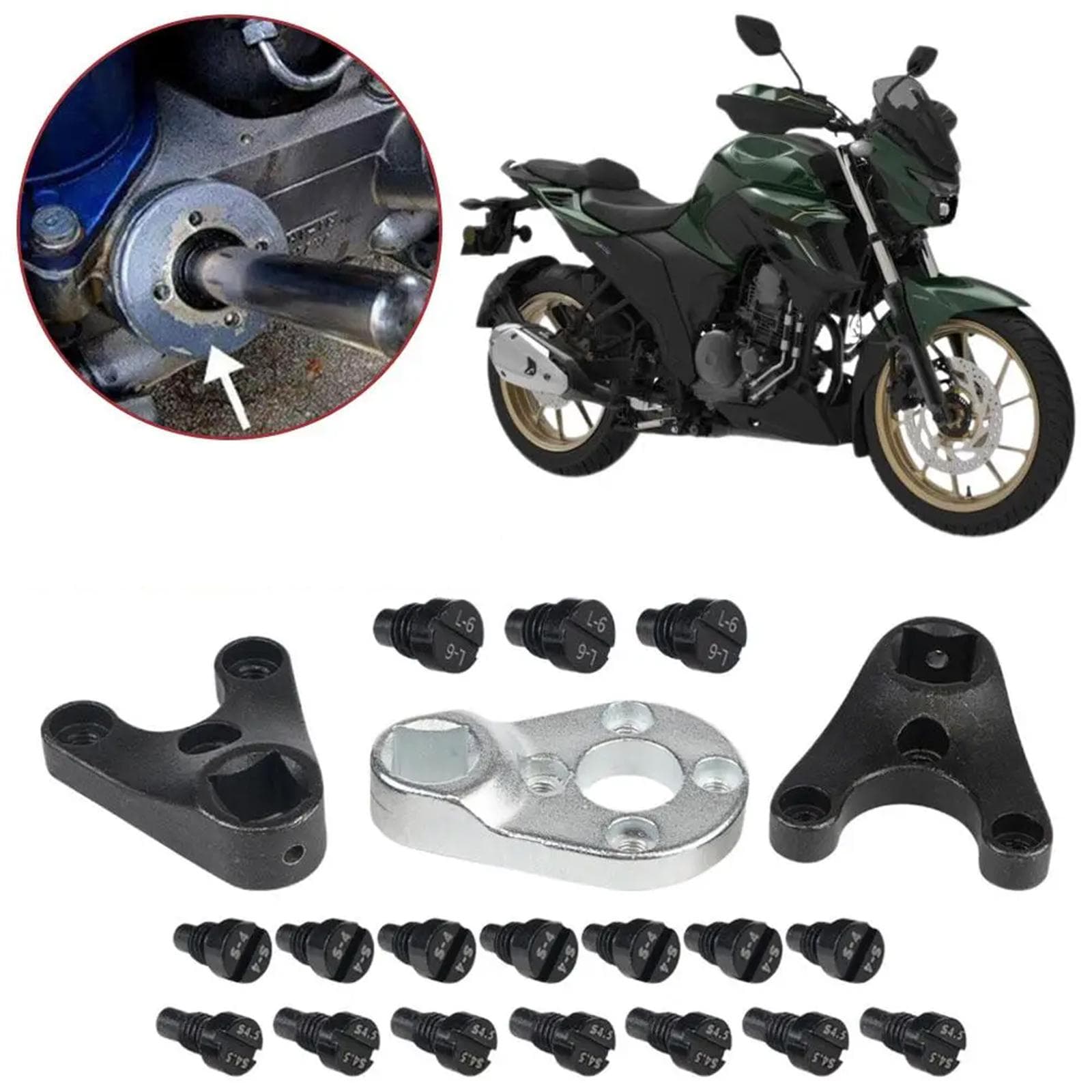 Verktøysett for pinne for utriggertrim/tilt MT0009 MT0006 MT0004 for Johnson Evinrude for å fjerne trim-/tiltkapsler og pakninger