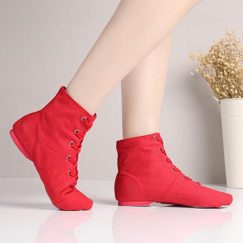 Menn Damer Sport Dansende Sneakers Jazz Dance Sko Barn Snøring Dansende Korte Støvler cm Hvit