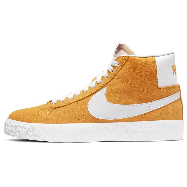 Nike Zoom Blazer Mid SB University Gold Unisex Sneakers Gul Svart Hvit 864349-700 cm