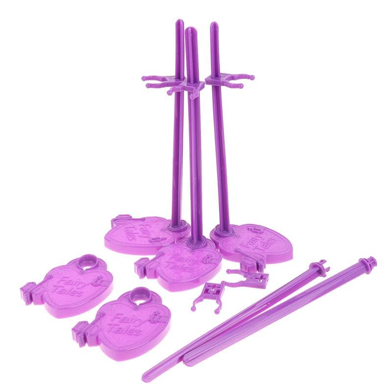 5 stk Midje Dukke Stativ Display Holder Modell Lilla Støtte Leketøy Modell Tilbehør