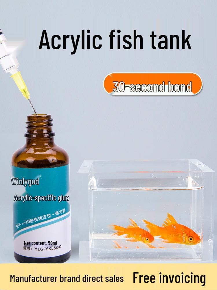 Gjennomsiktig Akryl Lim uten Spor for Plexiglass og Akvarium Liming - Vanntett Lim