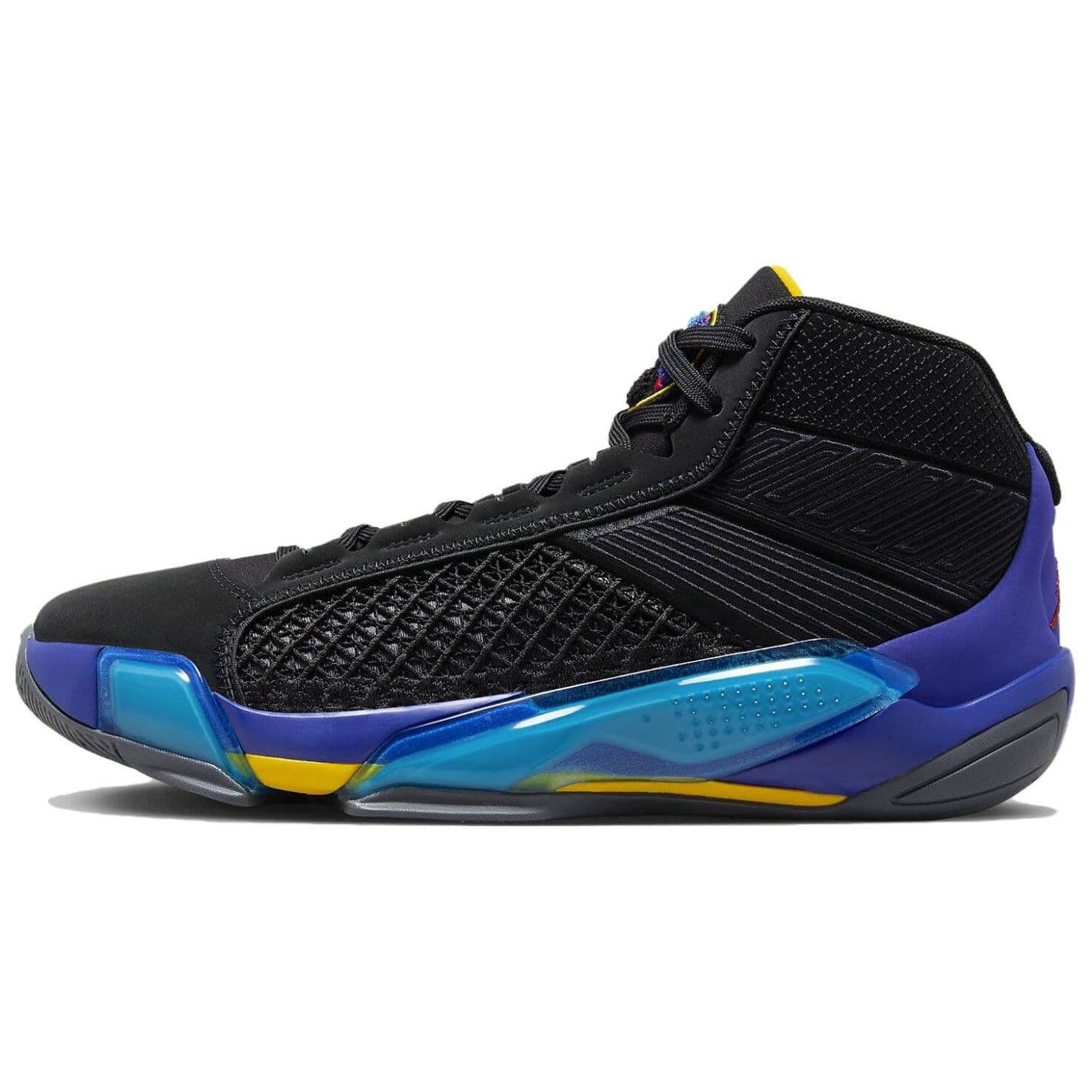 Air Jordan 38 PF Aqua Herre Sneakers Svart Ekte-Rød Lys-Concord DZ3355-001 cm