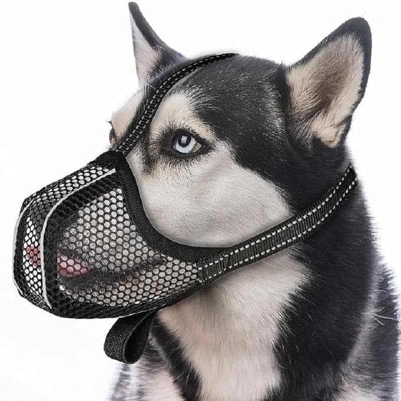 Myk hundekurv for små store hunder Maske Anti-biting Tygging Slikking Pustende Ingen bjeffing Mesh Trykte Full dekning Munkurver