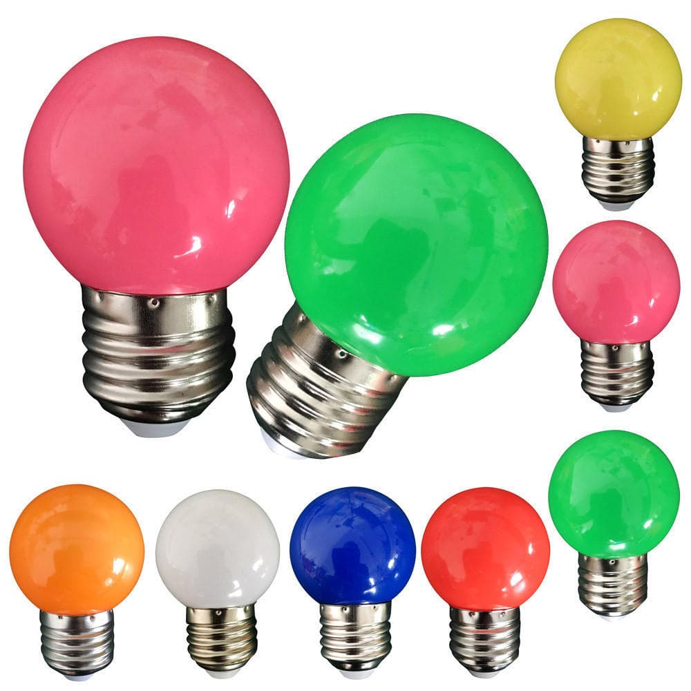 E27 Energisparende LED-pære Farge Glødende Festdekorasjon Oransje