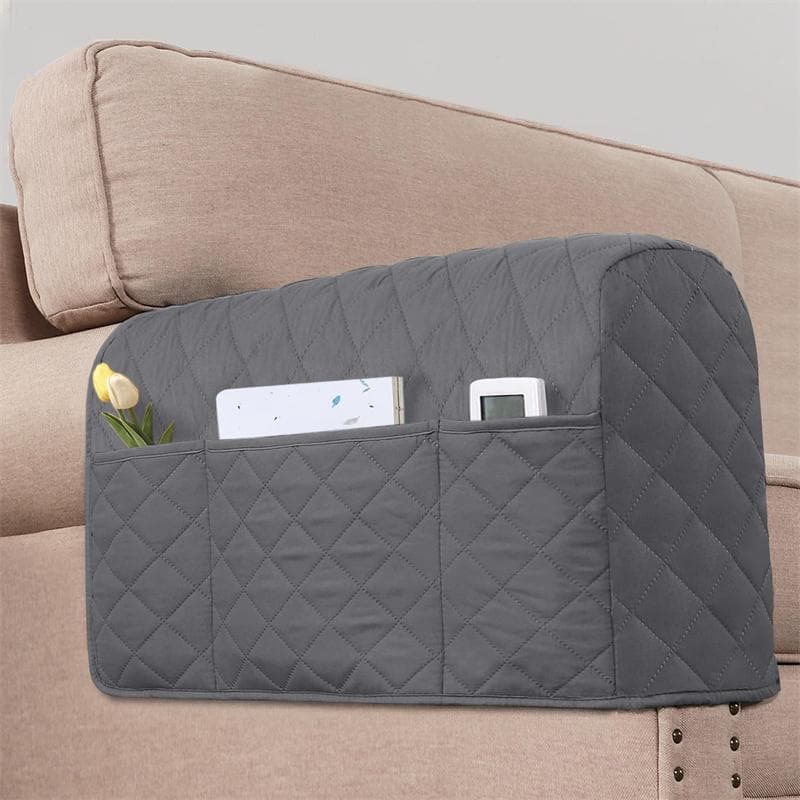 2 stk/sett Sofa Armlenetrekk Altomfattende Støvtett Sofa Armbeskytter med Oppbevaringslomme Stoltrekk for Stue Hotell