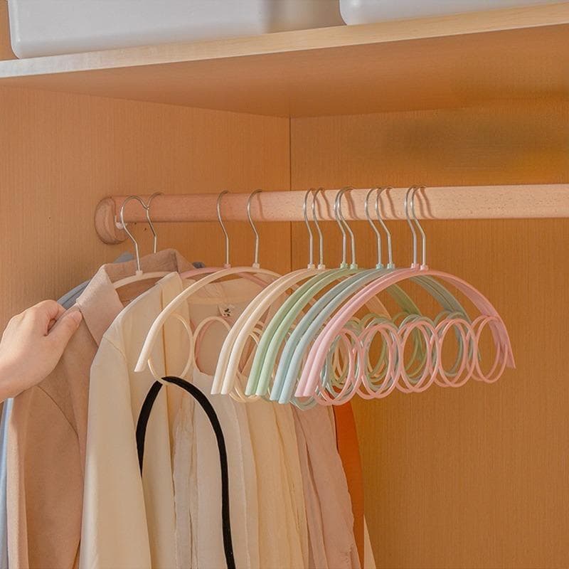Sjal Skjerf Henger Belte Slips 5 Ringer Stativ Organisator Holder Krok Utstillingshenger 41*23cm