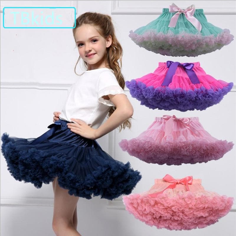 Barn Jenter Tyllskjørt Baby jenteklær Tutu Pettisksirt Skjørt Mote jenteklær Prinsesseskjørt Skjørt for jenter cm Rosa