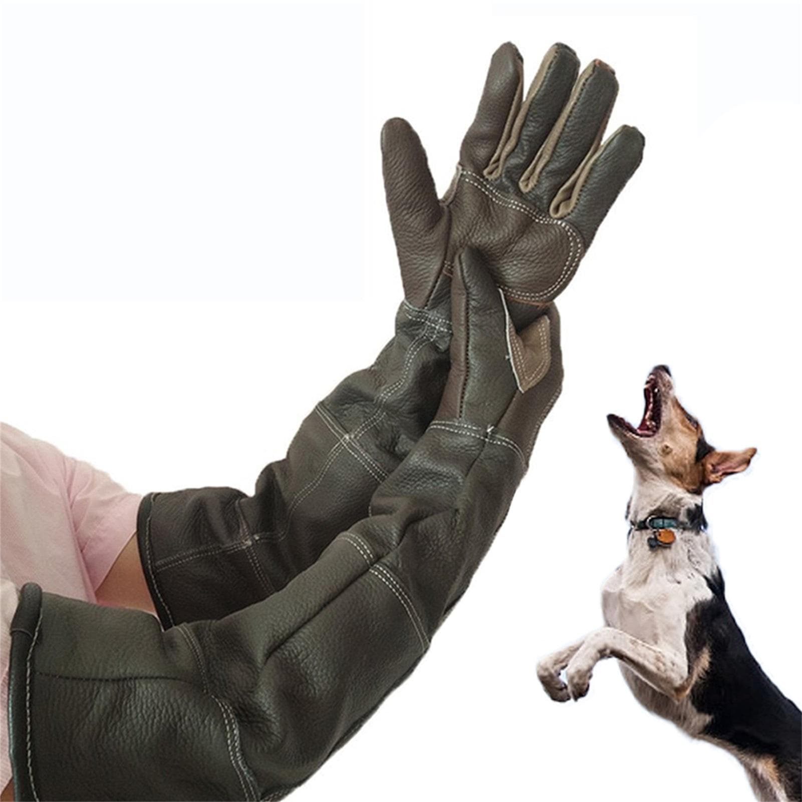 Kjæledyrhansker Lær Anti-Gripe Anti-Bitt Beskyttende Hansker For Katt Hund Og Hagearbeid Arbeidshansker Kjæledyr Trening Spenning