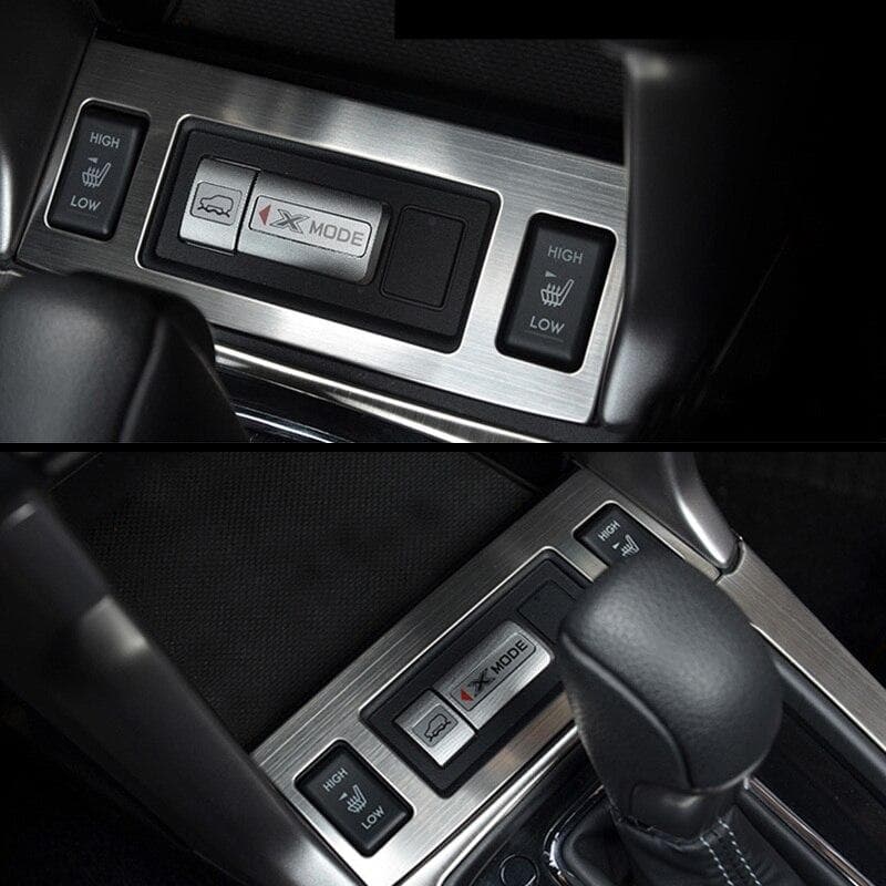 For Subaru Forester SJ 2013-2018 1x Bil Styling Rustfritt stål Setevarme Knapp Panel Trim dekorasjon