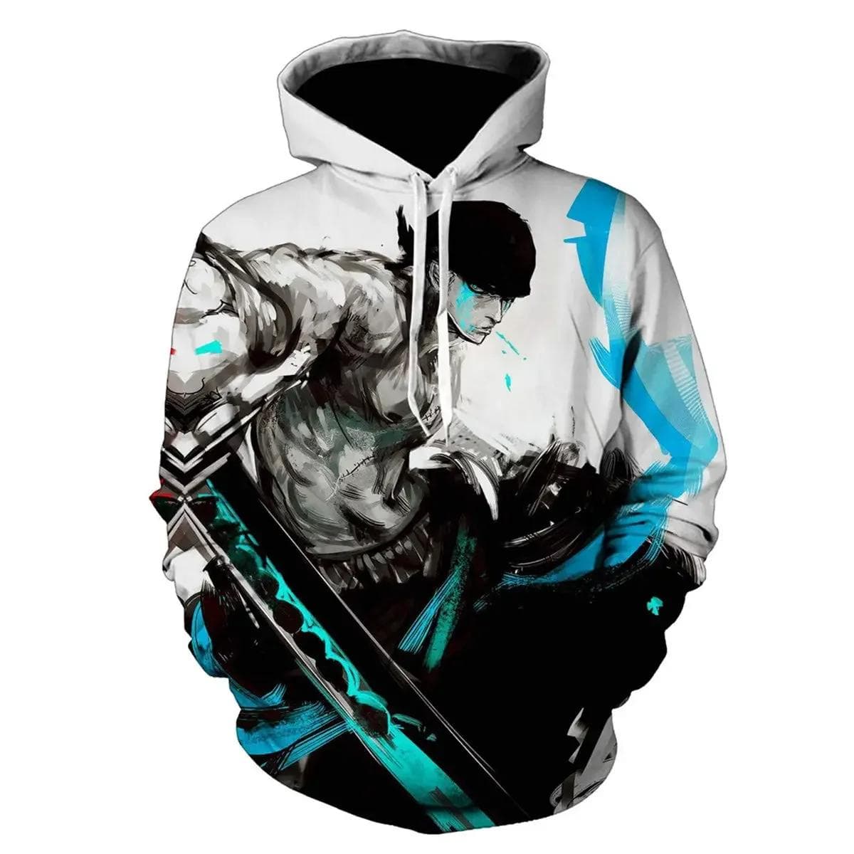 Tegneserie One Piece Roronoa Zoro 3D Hettegensere Menn Mote Casual Cosplay Kostyme Morsom Vår Streetwear Genser Jakke cm