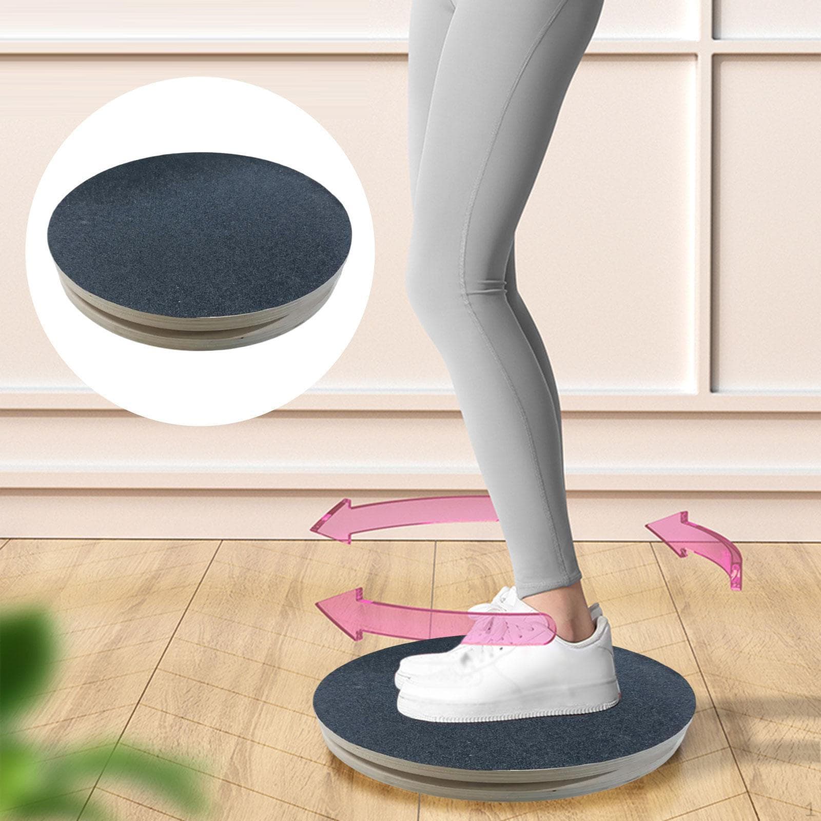 Magetwistbrett Midjetwistplate Tre for Trening Mageutstyr