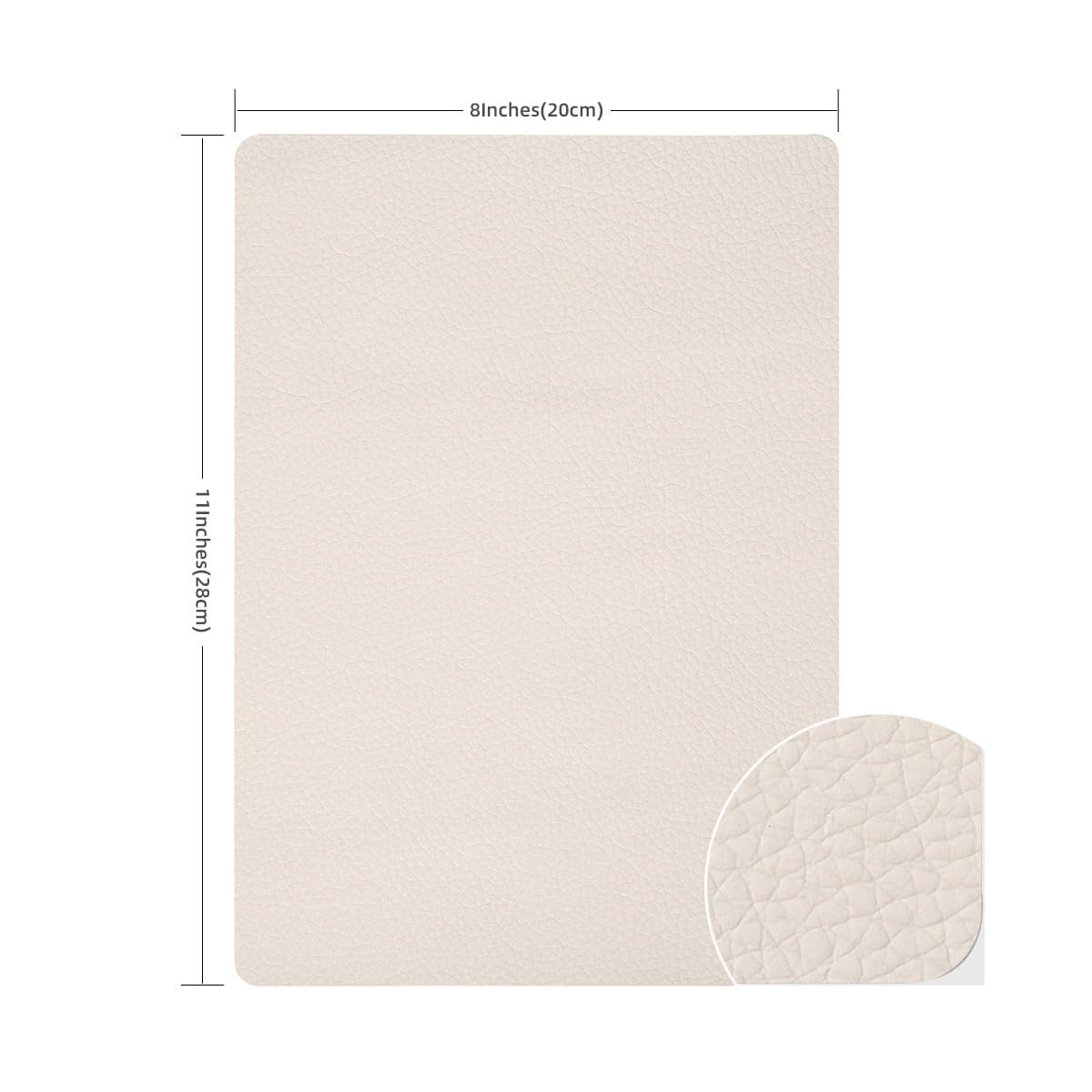 Selvklebende reparasjonslapper for stoff - 20x28 cm Beige