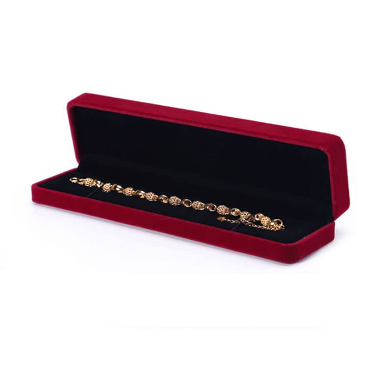 Smykkeskrin for halskjeder og armbånd DarkRed