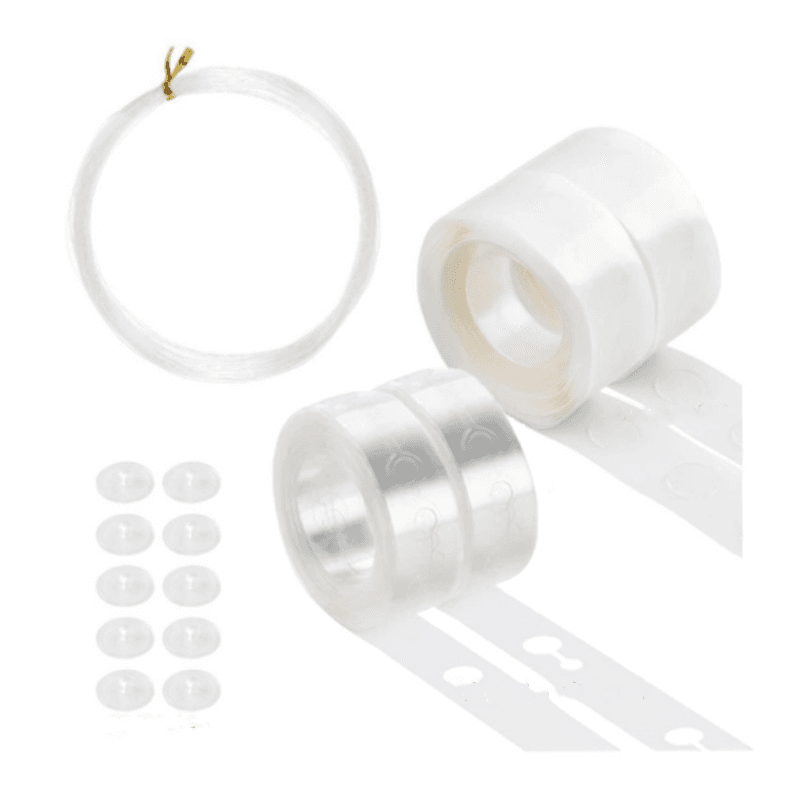 Monteringssett for plastballonger 15 deler Hvit