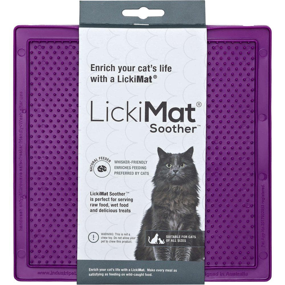 LickiMat Cat Soother spisematte - Purple-Lilla
