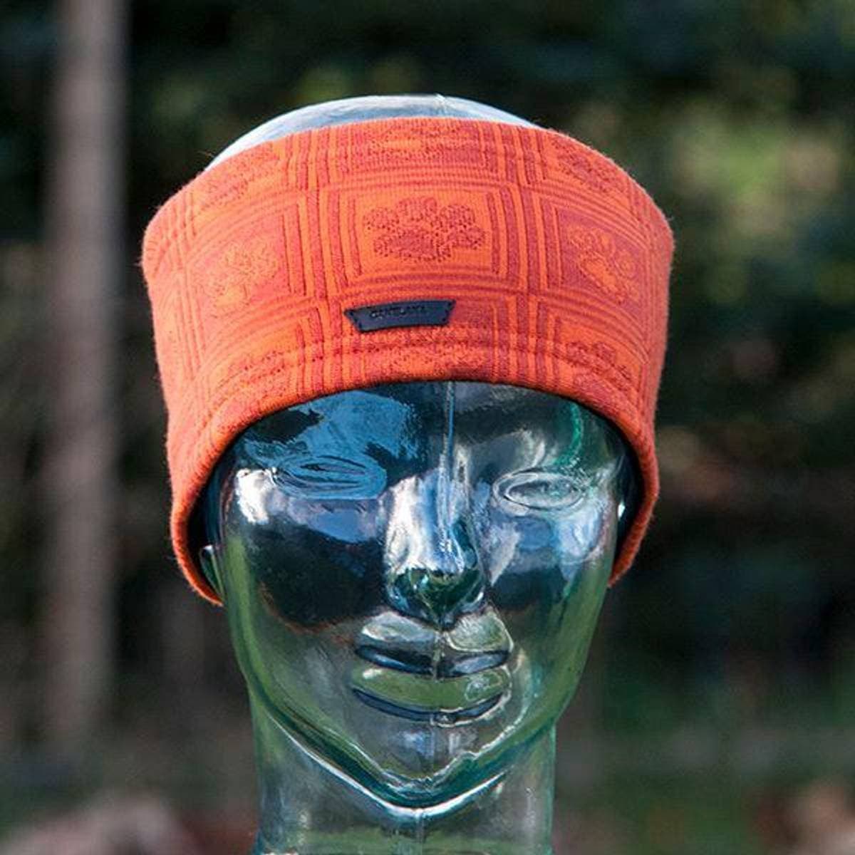 Canelana Pannebånd Merinoull Potemønster - Oransje