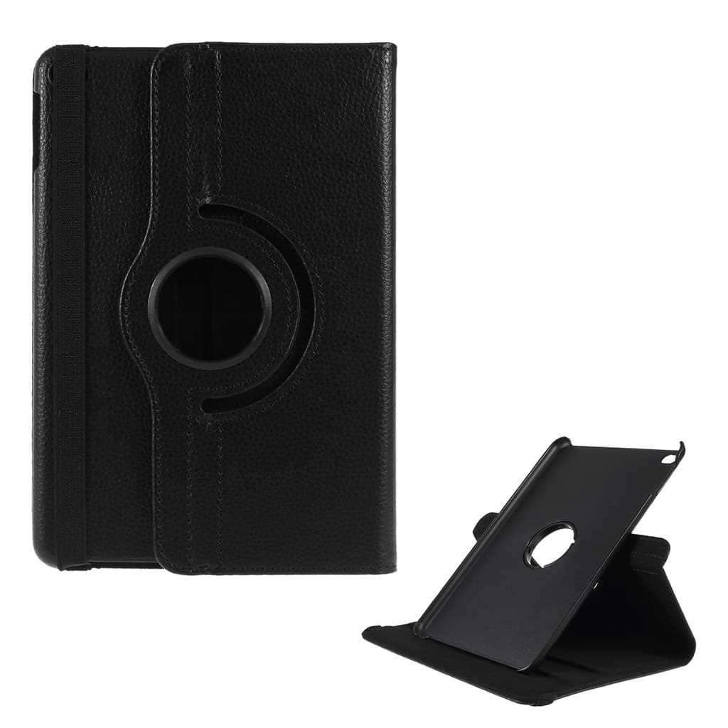 iPad Mini (2019) Litchi Skinnetui - Svart