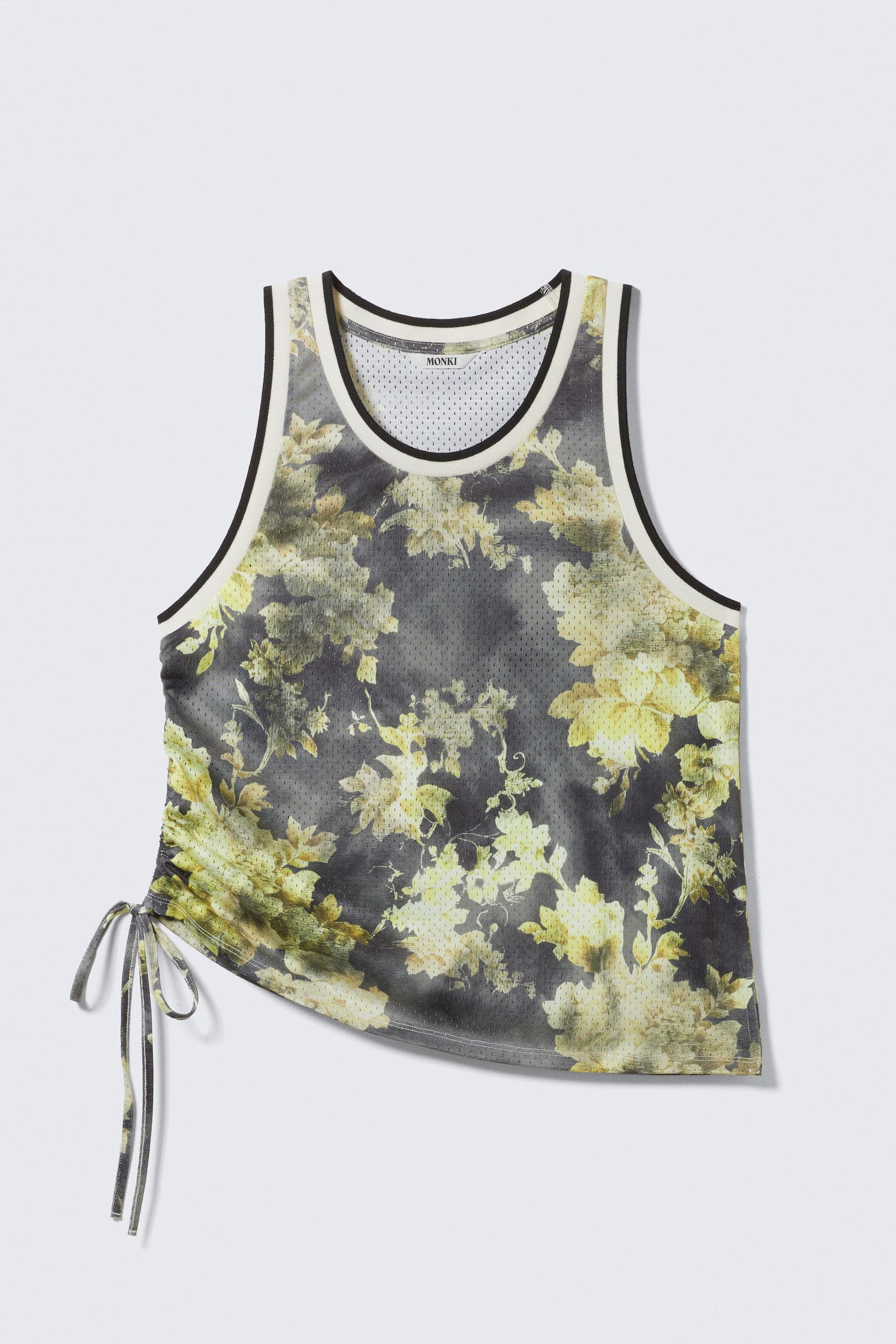 Mesh Drawstring Tank Top