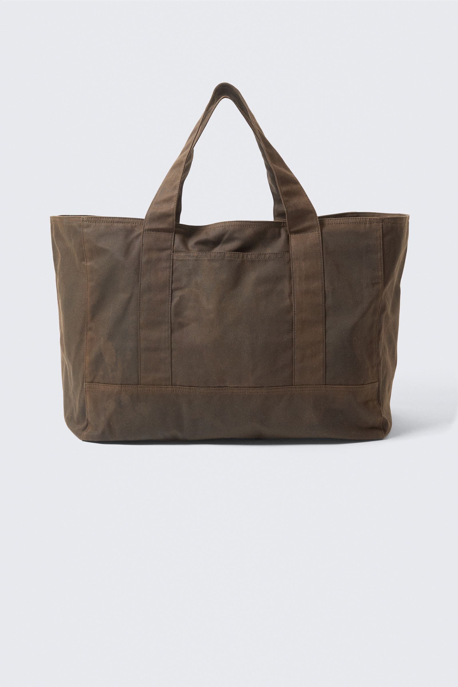 Stor totebag i vokset bomullscanvas