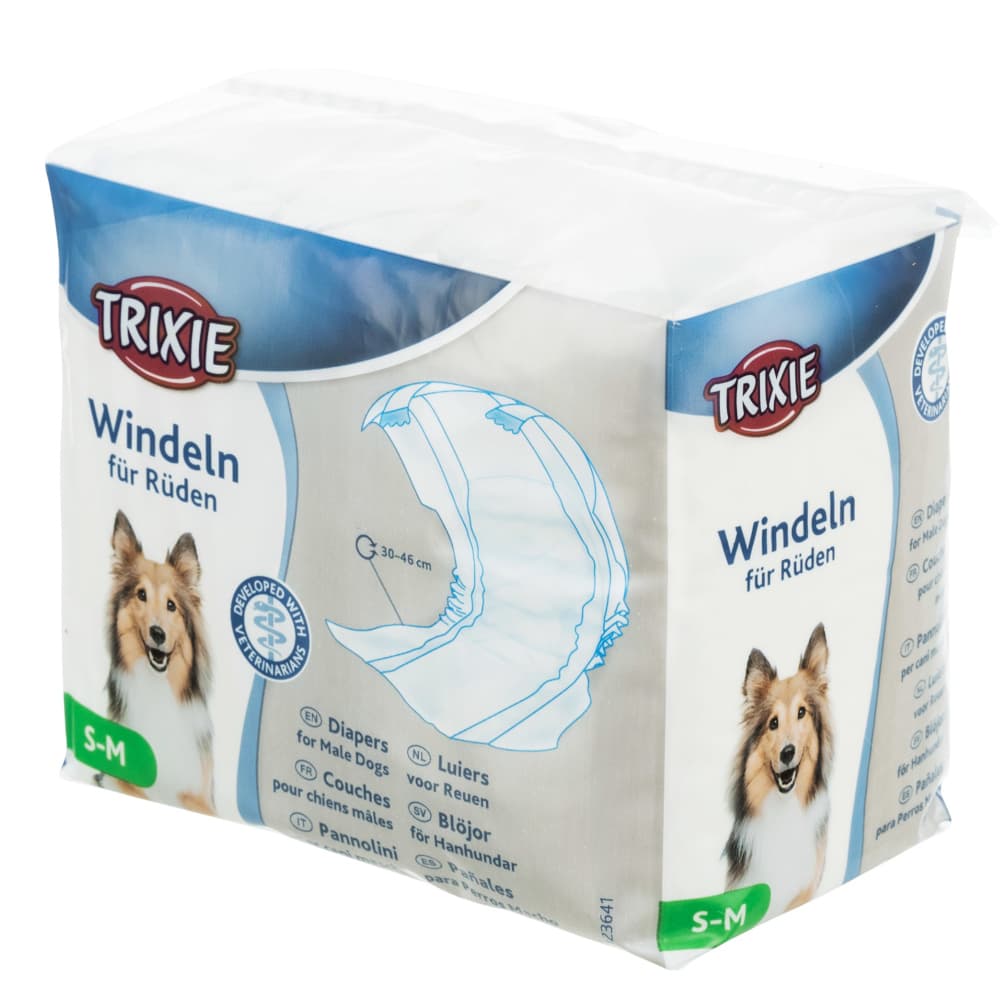 Trixie bleier for hannhund - Str S–M: 30–46 cm, 12 Stk